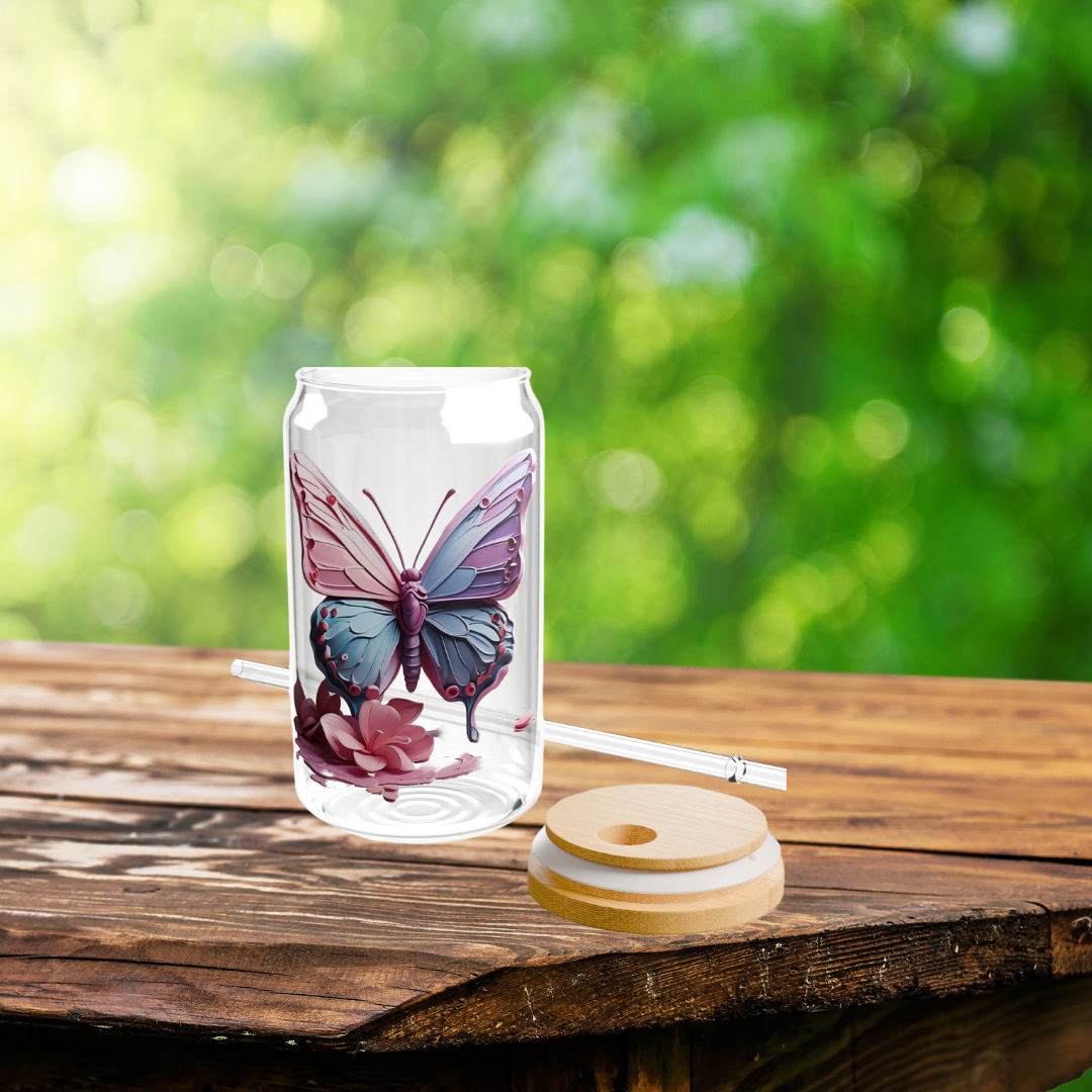 Butterfly Libbey Can