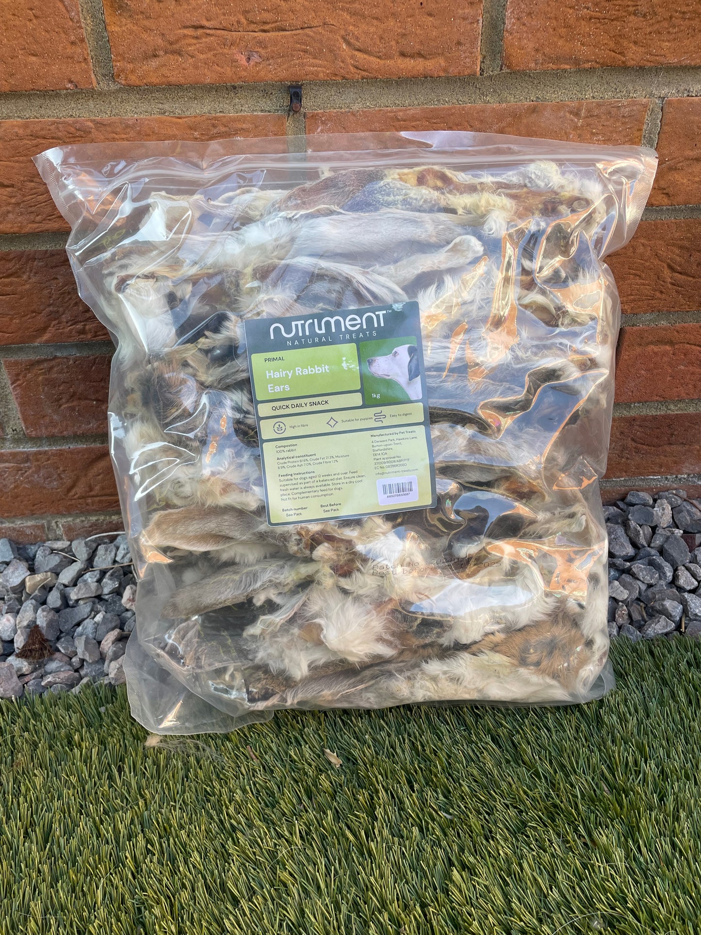 Rabbit Ears with Fur 1kg
